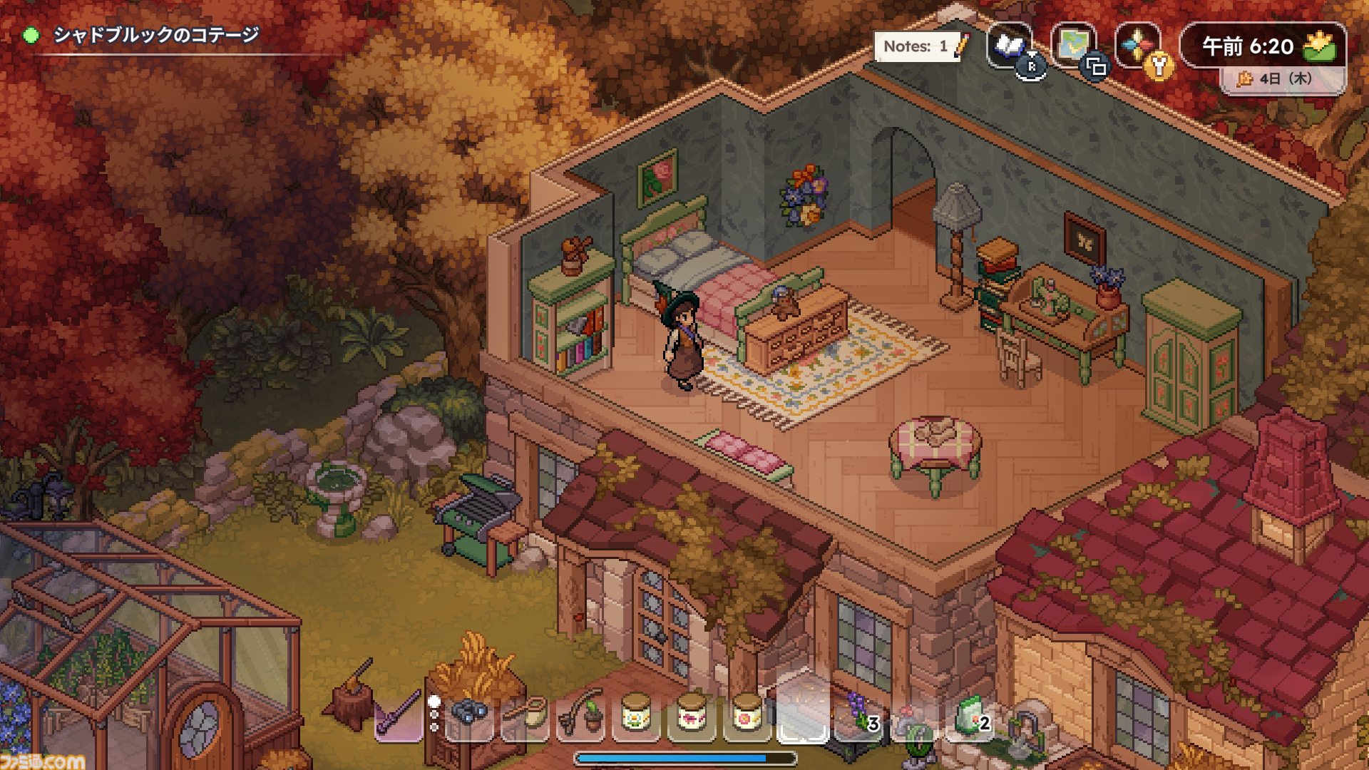 魔法使い学生シム『Witchbrook』（ウィッチブルック）を試遊。魔法で空を飛び、魔法で学費を稼いで大学卒業を目指す！ 恋愛や料理など、自由すぎる生活が主人公を豊かにする【TGS2026】