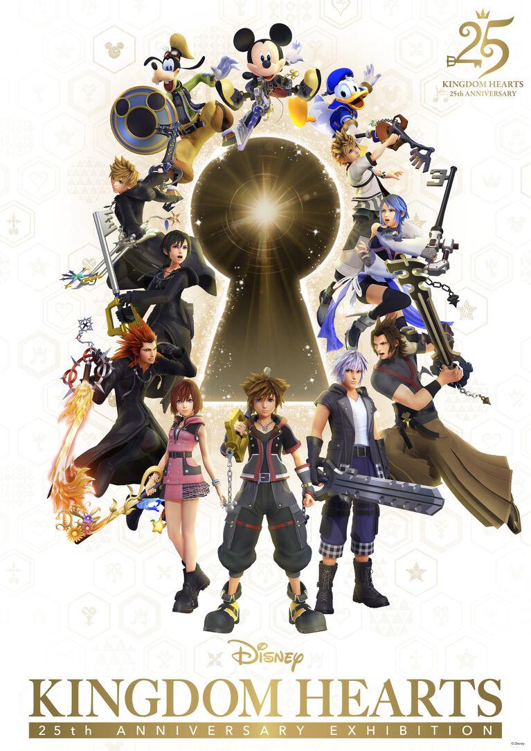 『キングダム ハーツ』25周年記念展覧会のキービジュ&入場券情報が公開。キーブレードのレプリカ展示、オリジナルグッズが発売