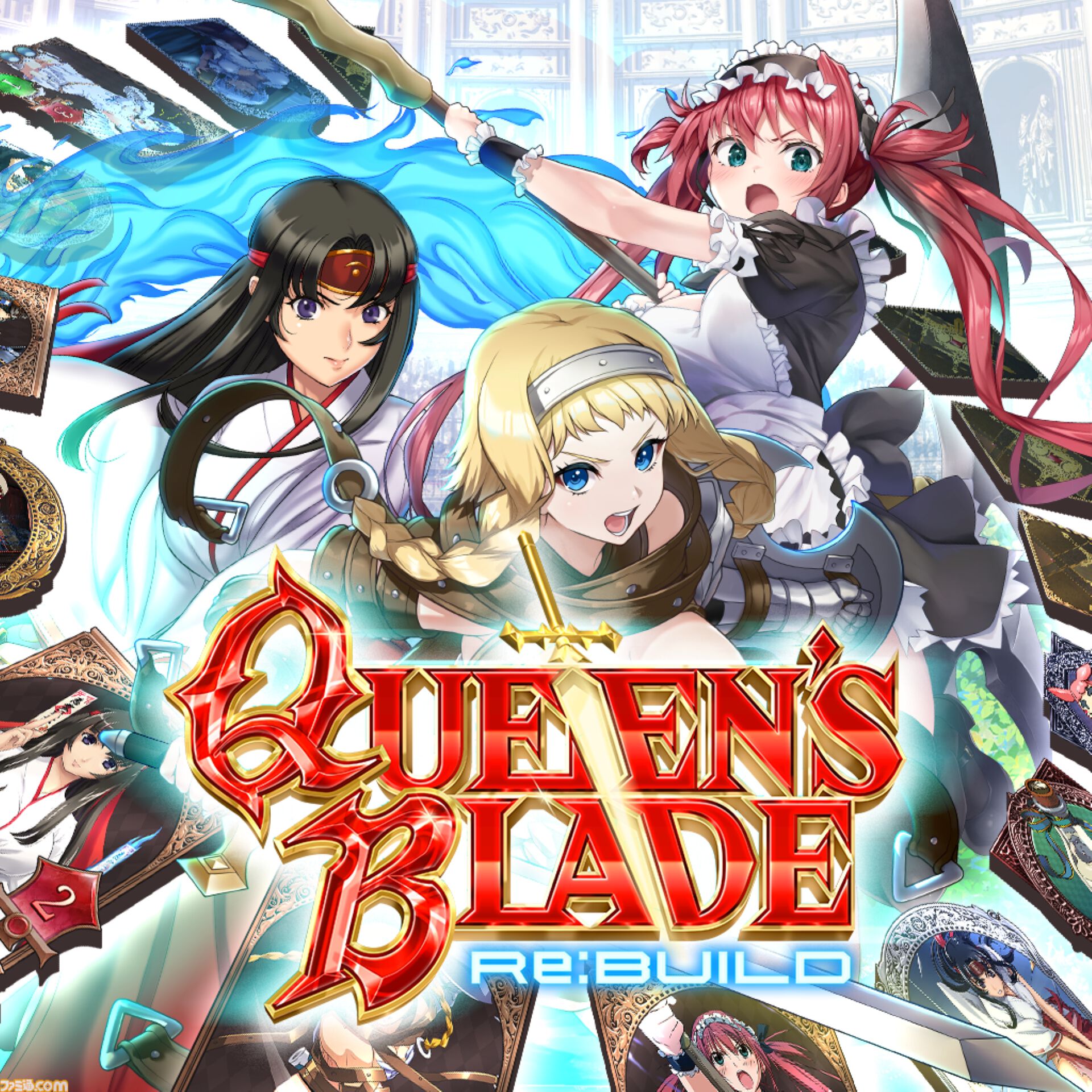 Switch・スマホ版『クイーンズブレイド リビルド』10月8日に発売決定。美闘士たちの衣装はじけるデッキ構築型ローグライト