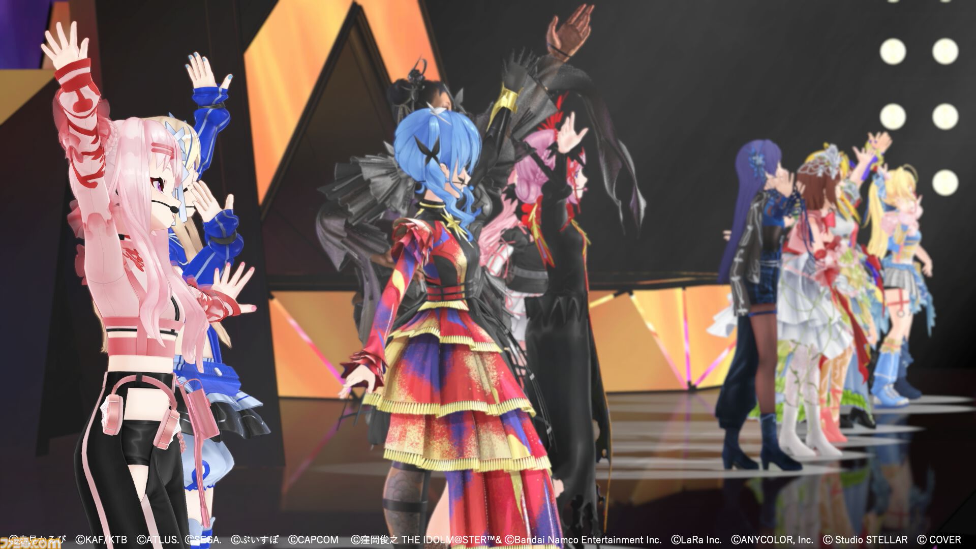 垣根超えすぎファッション×ライブ“X VORDER RUNWAY”リポート。春麗（スト6）、りせちー（ペルソナ4）、765プロ（アイマス）、B小町（【推しの子】）、人気VTuberやアーティストが勢ぞろい
