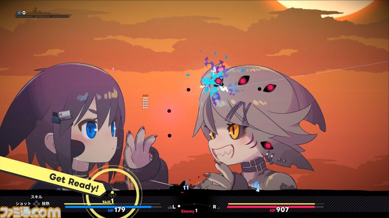 『大海獣少女防衛戦』巨大少女同士による海上バトル。大海獣少女のヘアピンに艦砲を装備して戦う射撃ディフェンスがSteamに登場