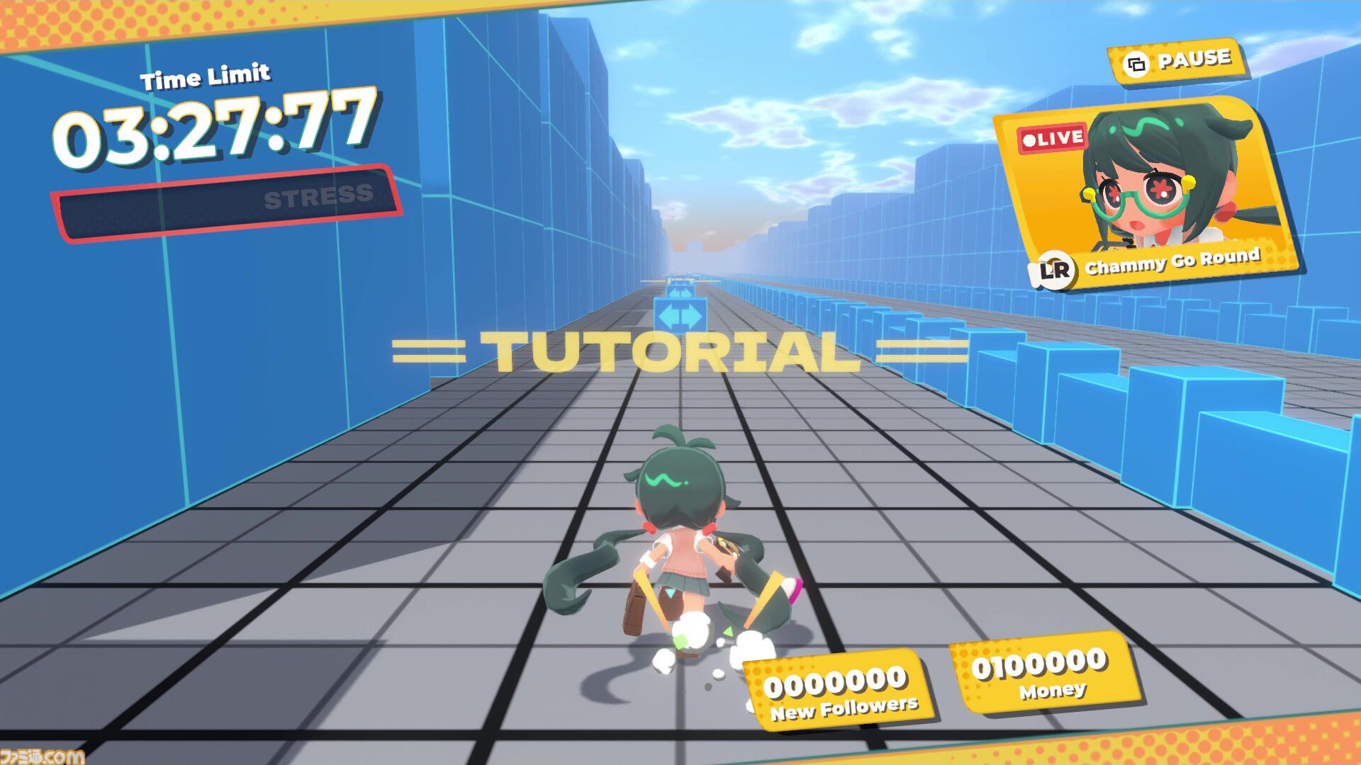 『ふまんぐーる』遅刻すると死ぬ少女の通学アクション体験版が10月8日配信。ランゲームや着せ替えをプレイ可能。ストレス過多でバケモノも出現