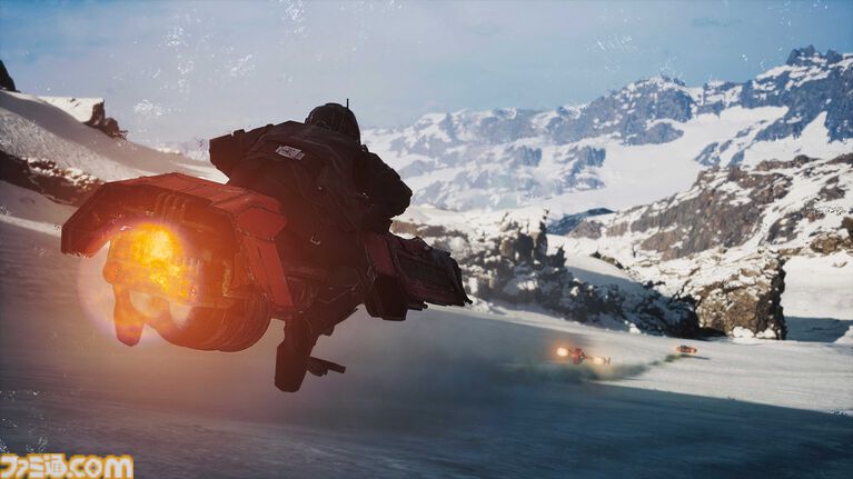 『スター・ウォーズ:ギャラクティック・レーサー』では、マシーンをぶつけ合って泥臭くトップを目指すなんでもありのレースが痛快。「レースゲームのジャンルを一段階引き上げたい」との思いで開発に取り組んだ