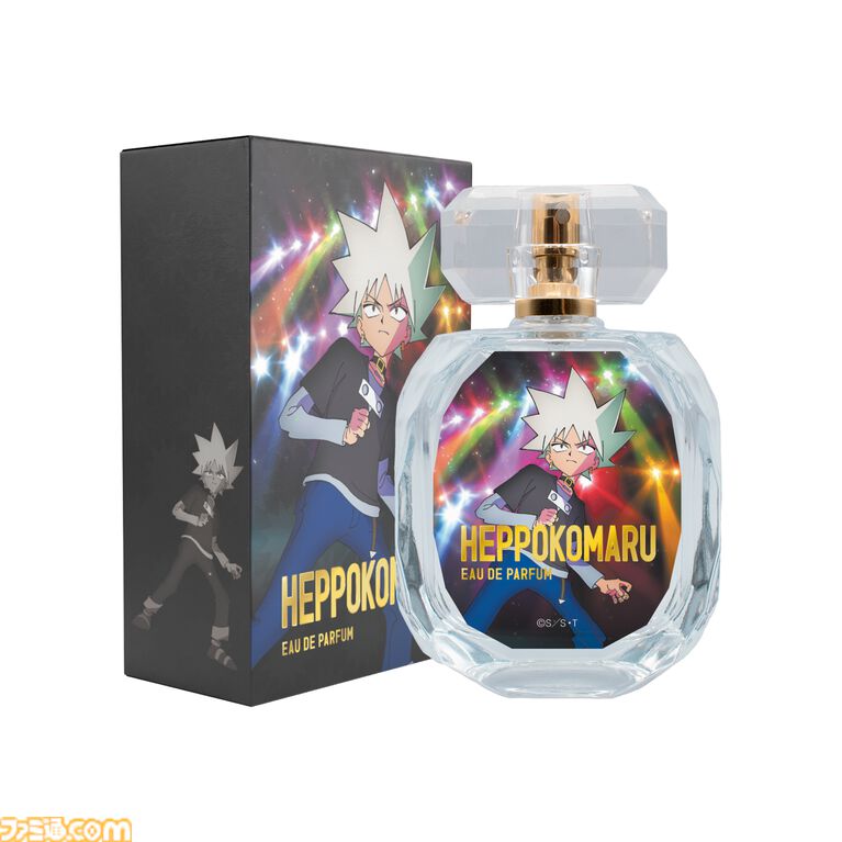 ボーボボ展にあわせてボーボボ、首領パッチ、天の助たちの香水が発売、“ソフトン”は甘いバニラの香り。“ぬ”のハンドクリームもいっしょに展開