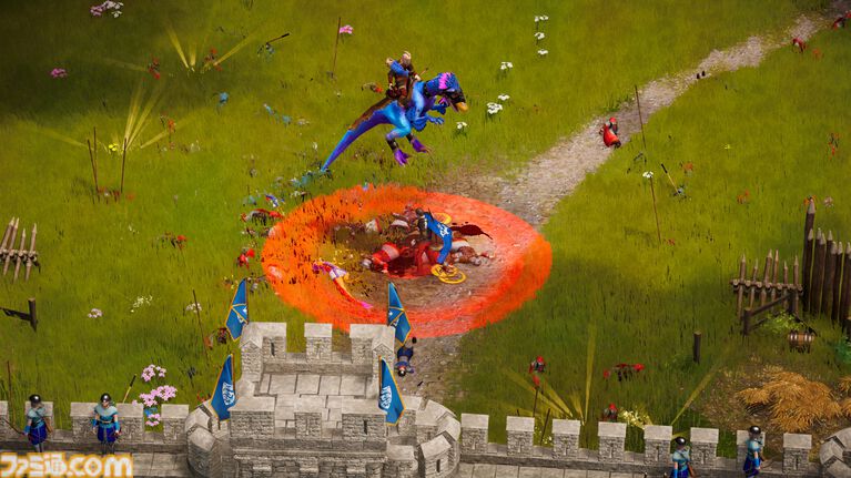 『Dinolords』復活した恐竜を従える“中世ジュラ紀”の街づくりストラテジー。最大8人で覇権を競うマルチプレイモードも搭載