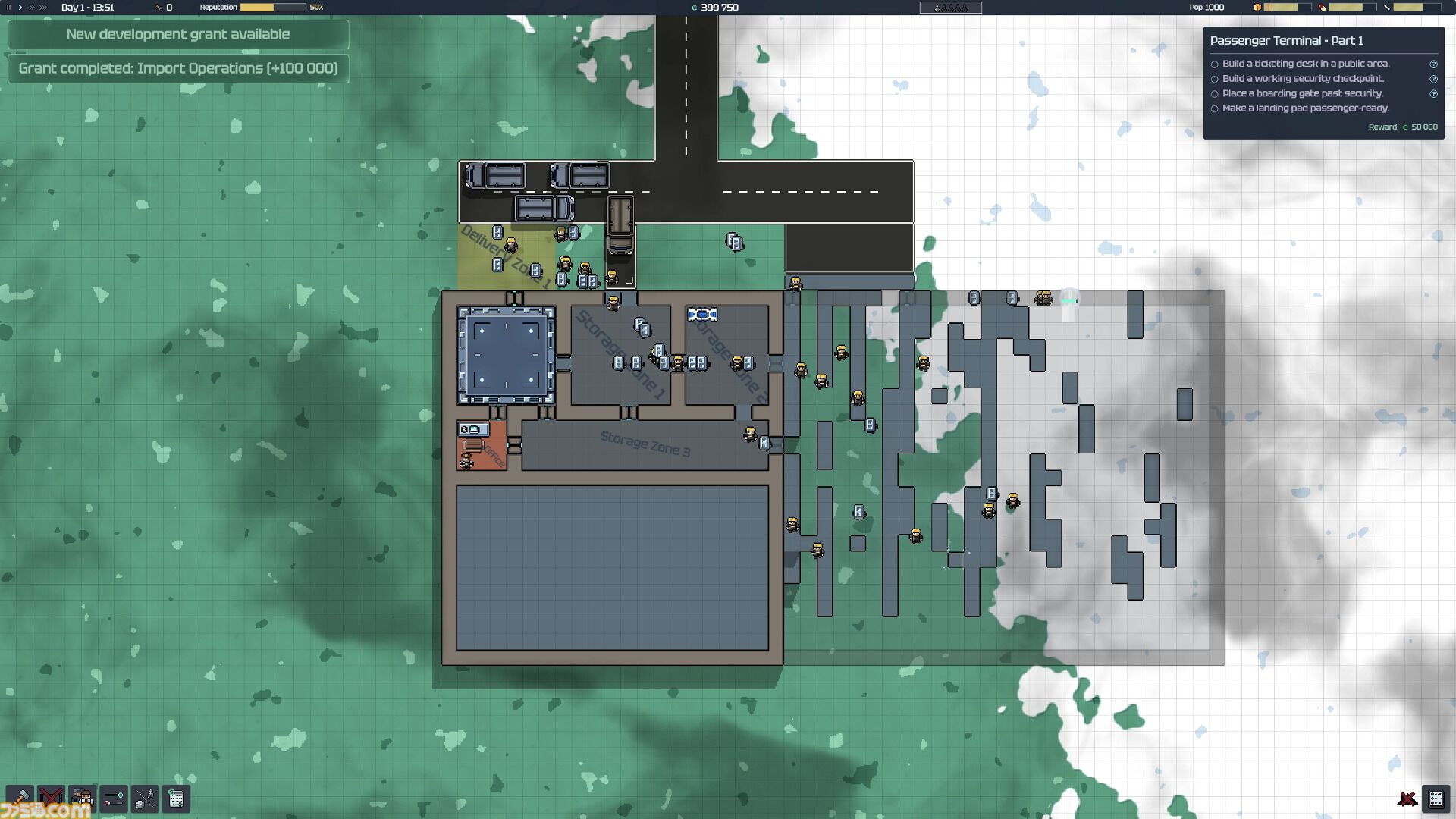 『Spaceport Architect』宇宙港を発展させるSF経営シミュレーション。旅客や貨物を管理して巨大な交通拠点を目指す【2027年発売】