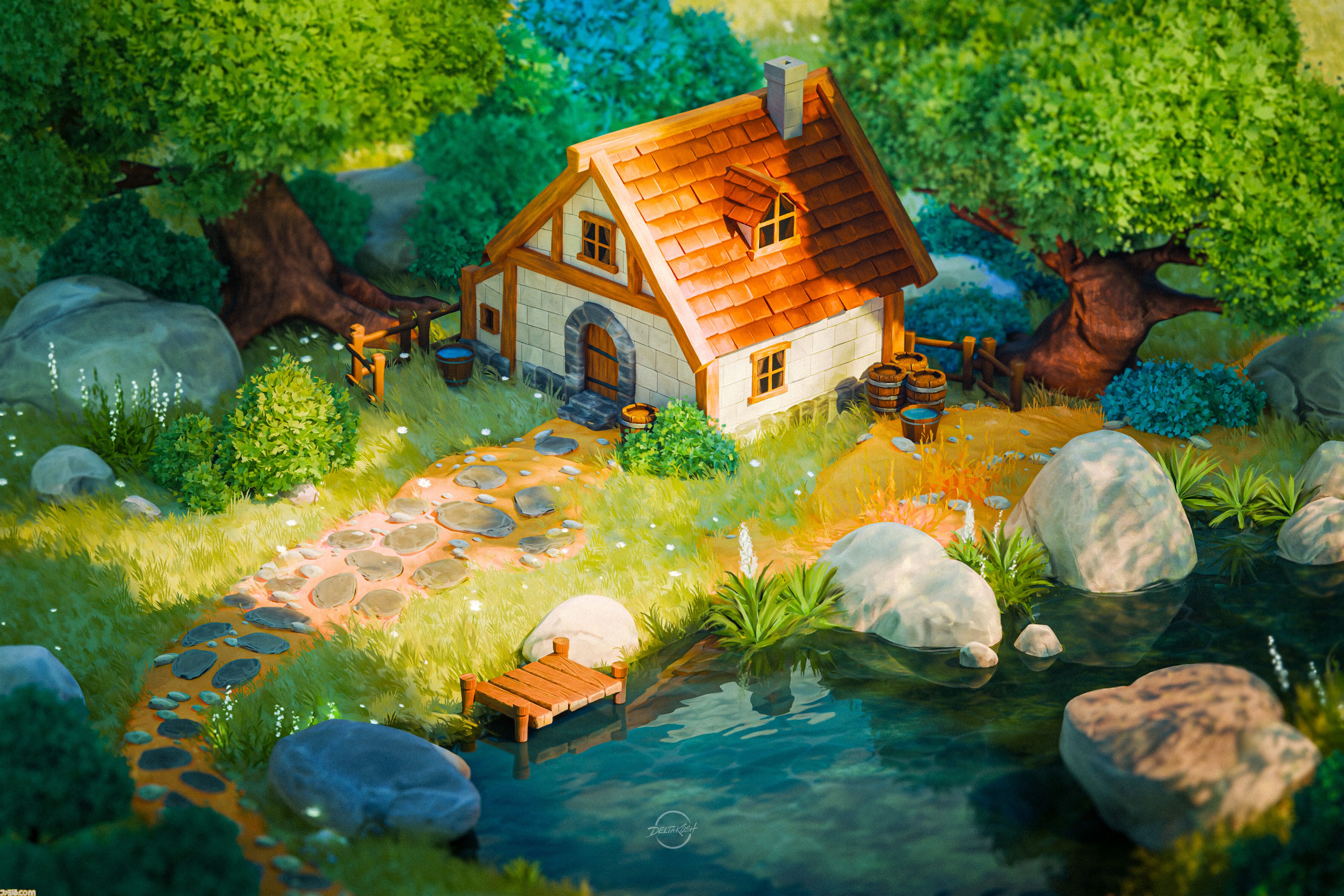 『CottageCore』村人の仕事や暮らしを支えるサンドボックスゲーム。静かな一軒家から豪華な城まで自由に建築【2027年4月14日発売】