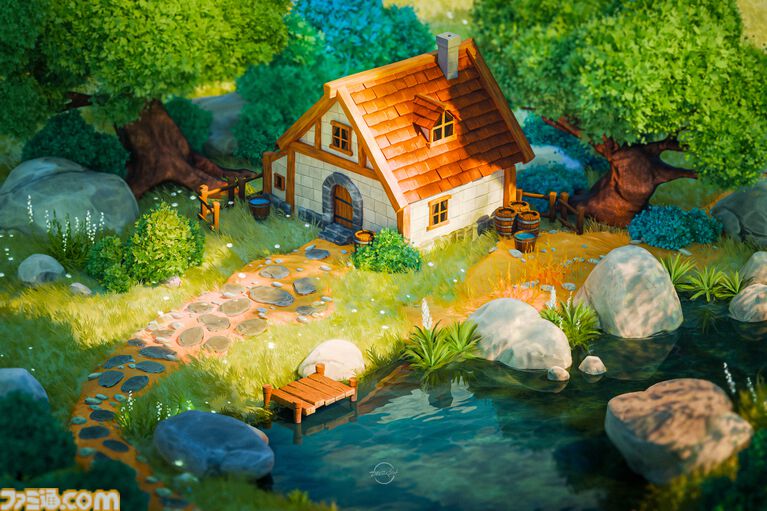 『CottageCore』村人の仕事や暮らしを支えるサンドボックスゲーム。静かな一軒家から豪華な城まで自由に建築【2027年4月14日発売】