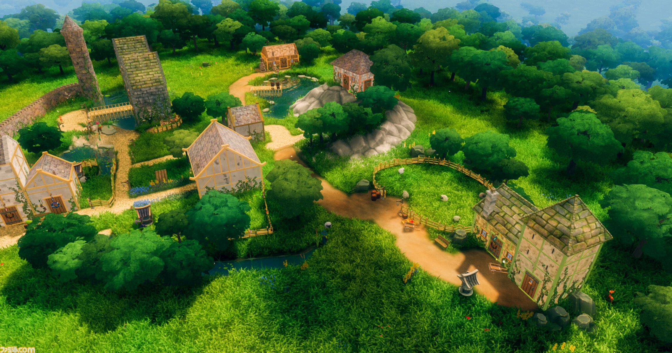 『CottageCore』村人の仕事や暮らしを支えるサンドボックスゲーム。静かな一軒家から豪華な城まで自由に建築【2027年4月14日発売】