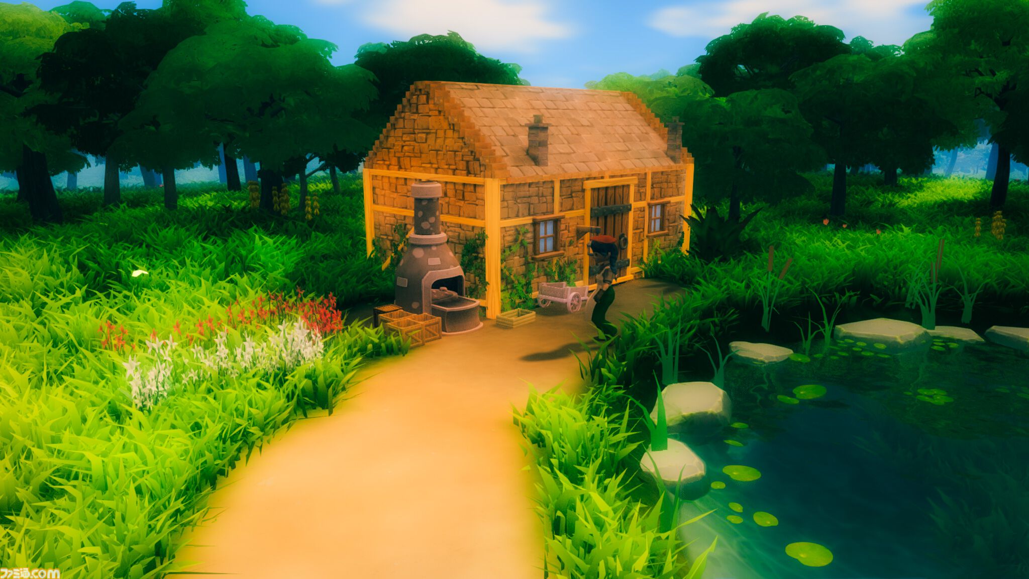 『CottageCore』村人の仕事や暮らしを支えるサンドボックスゲーム。静かな一軒家から豪華な城まで自由に建築【2027年4月14日発売】