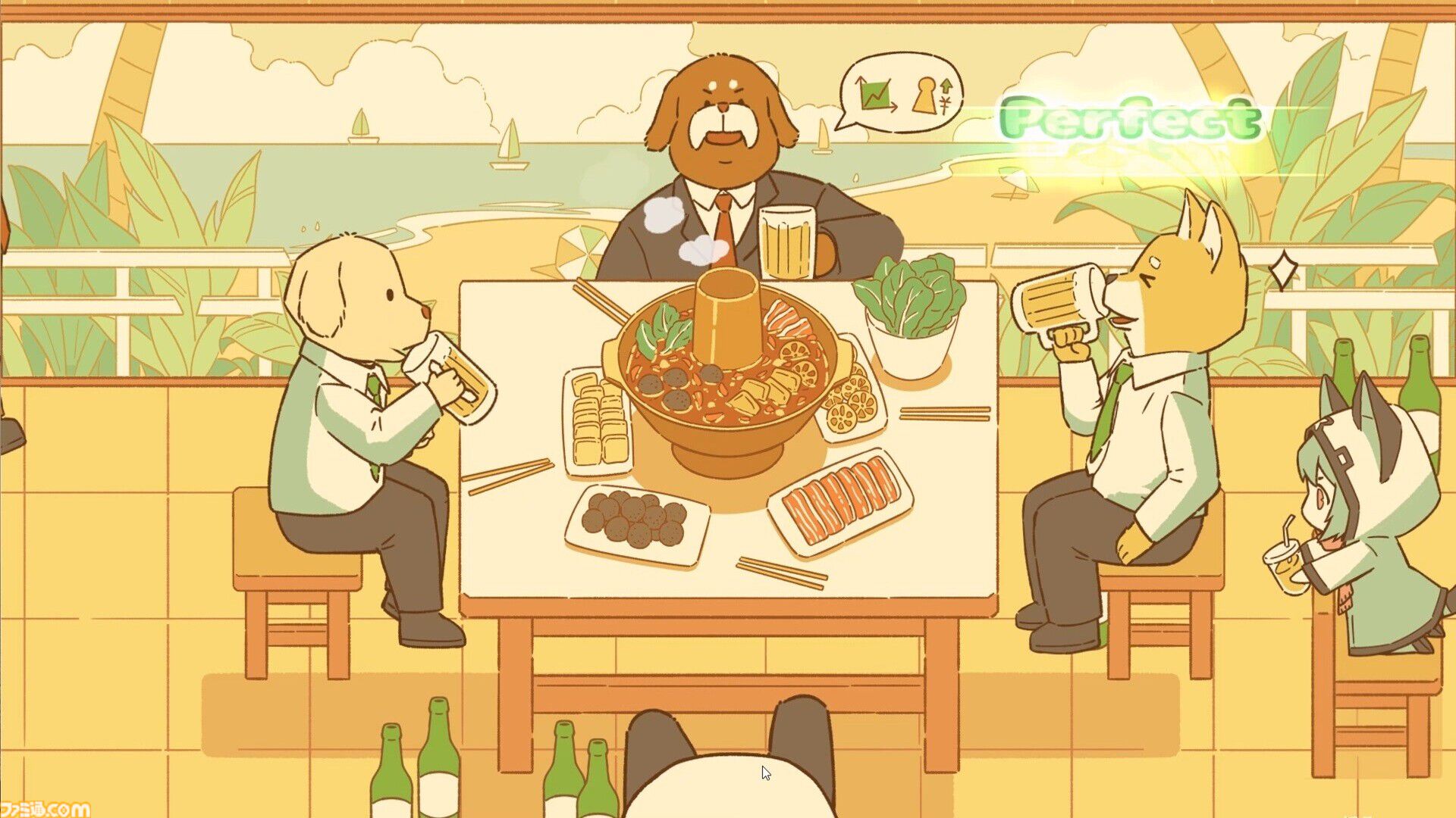 『リズムアニマルカフェ』10月13日に発売決定。会社員の犬、ケーキ泥棒ネコなどかわいい動物たちの日常をリズムミニゲーム化