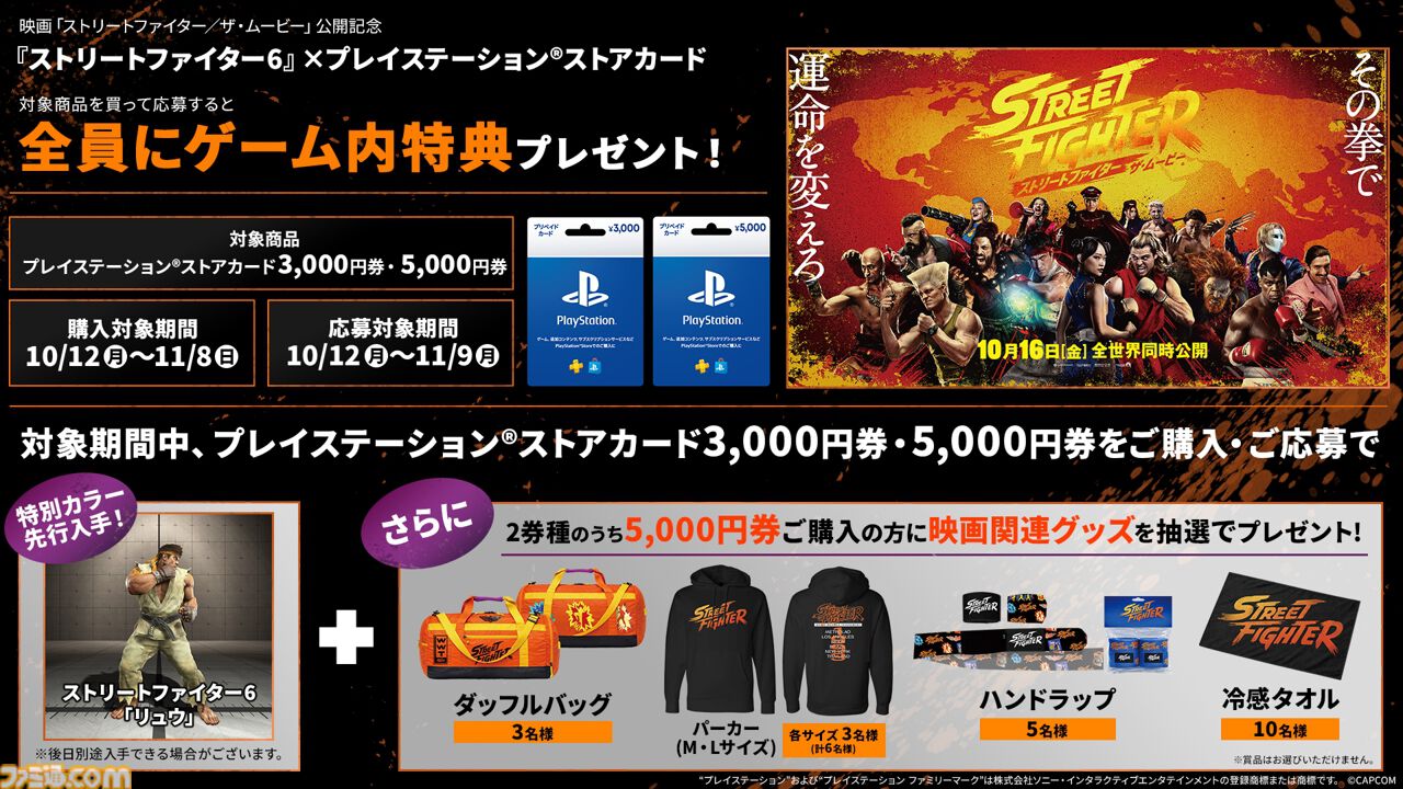 ストリートファイター／ザ・ムービー』IMAX入場者特典は波動拳を構える