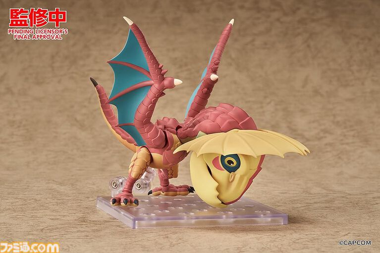 『モンハン』イャンクックのねんどろいどが予約開始。耳の部位破壊まで再現できるパーツ付き。すやすや眠る姿もかわいい