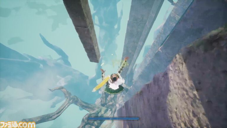 『崩落の国』は“イライラ山登り”ならぬ“ヒヤヒヤ崖下り”。人間らしい重みのある操作感が落下の恐怖を生む3Dアクション【試遊レビュー】