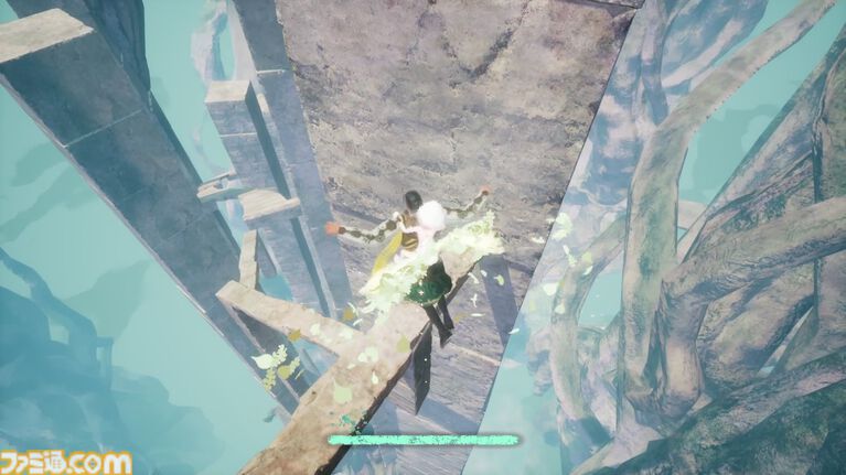 『崩落の国』は“イライラ山登り”ならぬ“ヒヤヒヤ崖下り”。人間らしい重みのある操作感が落下の恐怖を生む3Dアクション【試遊レビュー】