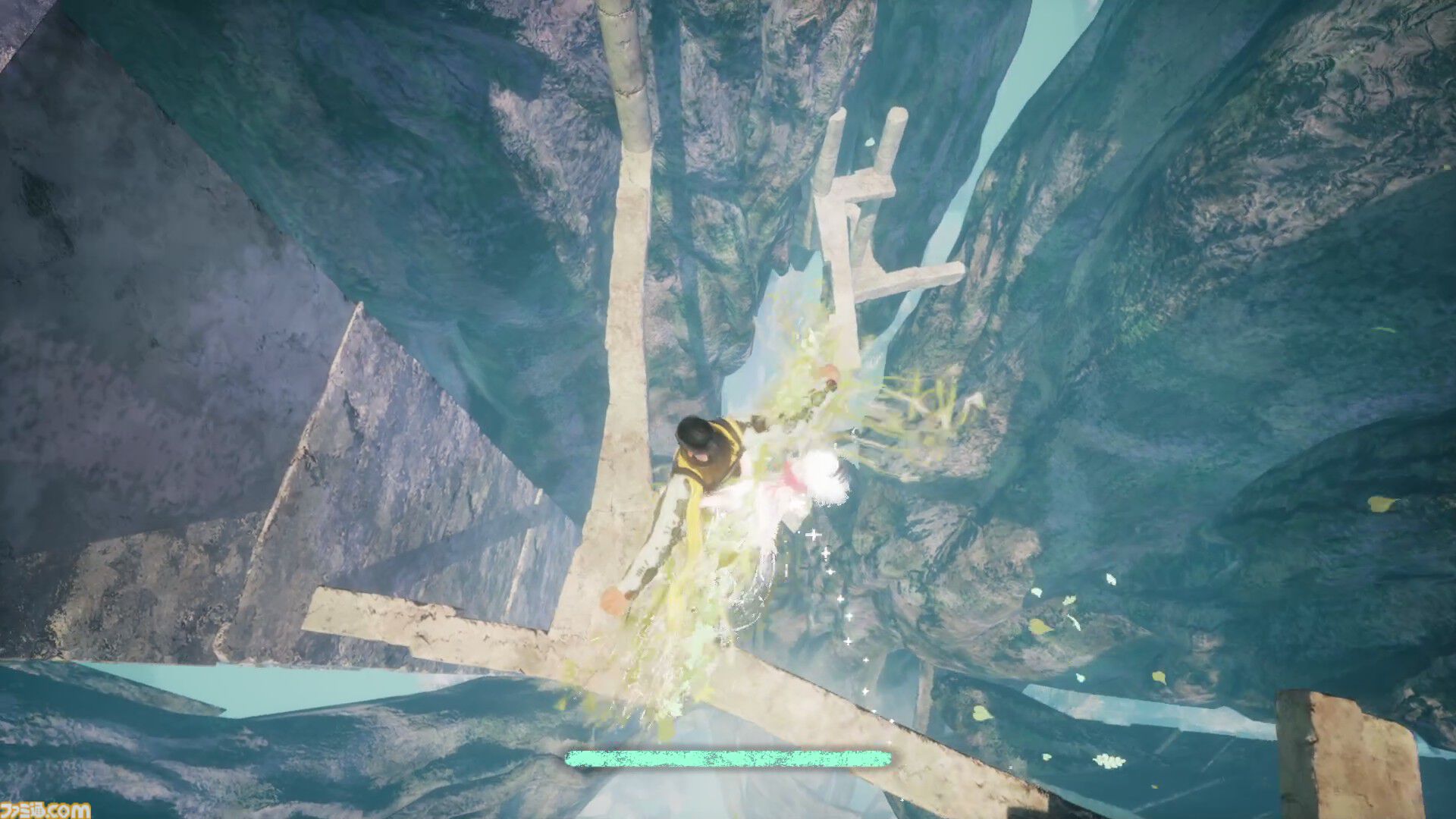 『崩落の国』は“イライラ山登り”ならぬ“ヒヤヒヤ崖下り”。人間らしい重みのある操作感が落下の恐怖を生む3Dアクション【試遊レビュー】