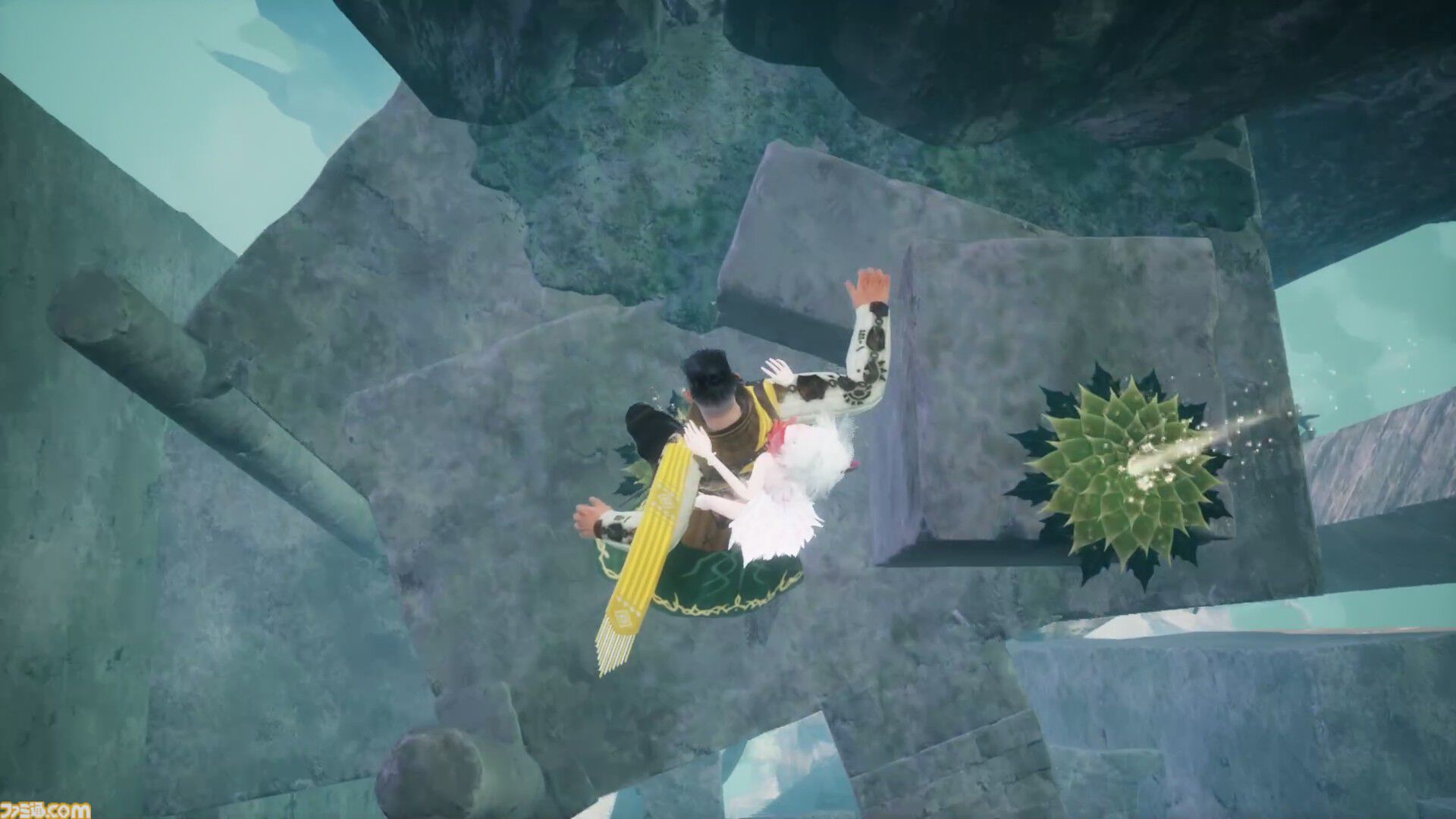 『崩落の国』は“イライラ山登り”ならぬ“ヒヤヒヤ崖下り”。人間らしい重みのある操作感が落下の恐怖を生む3Dアクション【試遊レビュー】