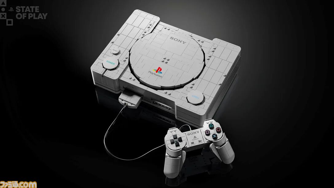 『レゴ プレイステーション』10月4日から一般販売を開始。初代プレイステーションを精巧に再現。フタの中には『サルゲッチュ』と『グランツーリスモ』のジオラマも