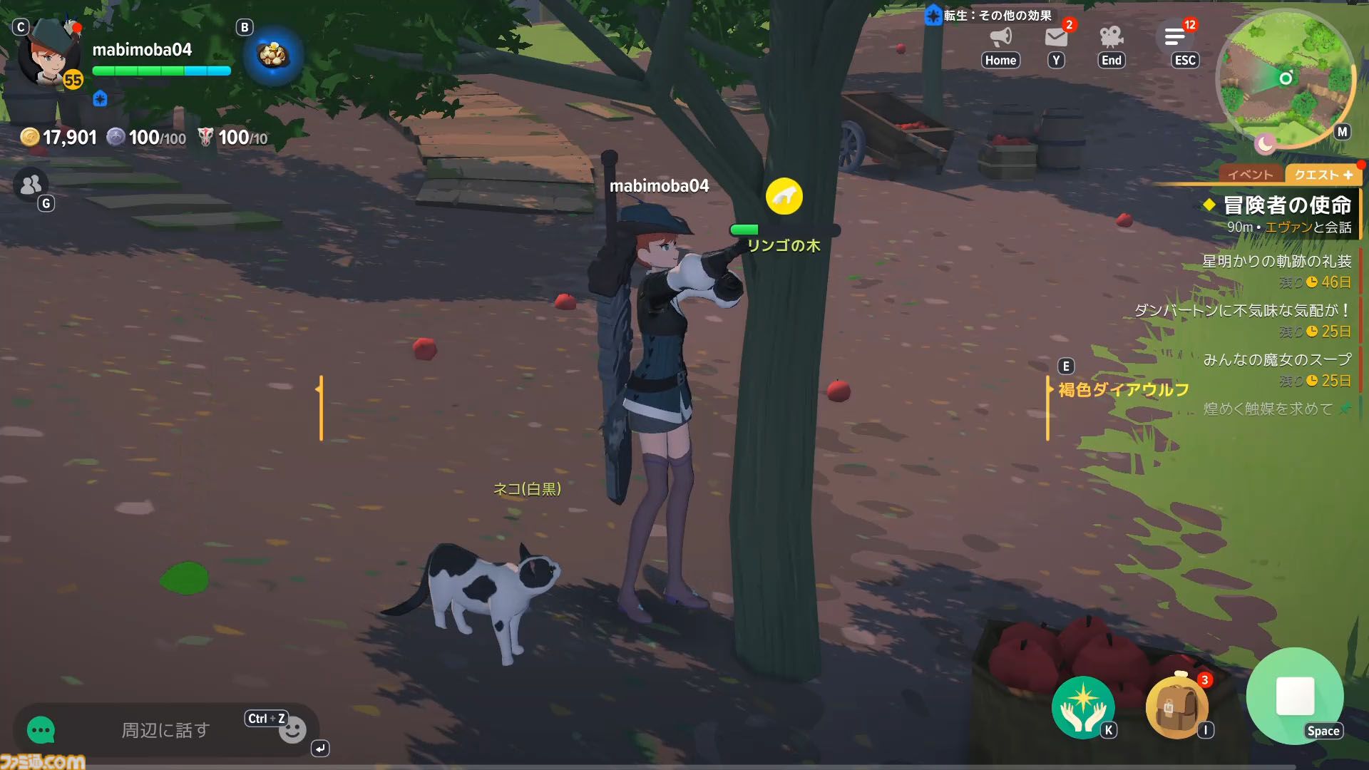 『マビノギモバイル』スローライフMMORPG生活ガイドとプチ攻略。採集、釣り、料理、製作、楽器演奏、マイホーム……。ファンタジー世界での暮らし方