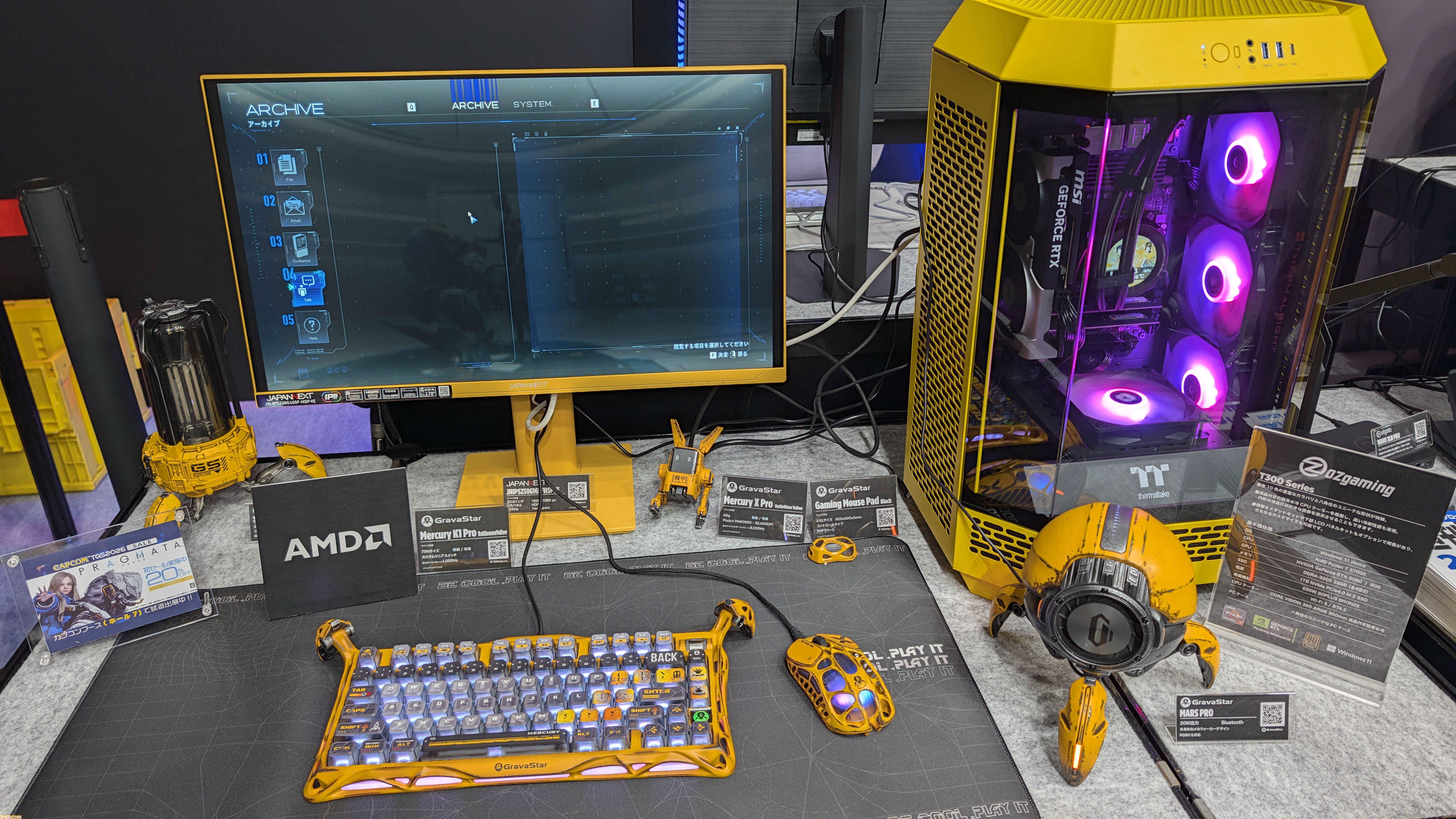 【AMD注目ゲーミングPC】MSI純白ゲーミングノートやOZgamingの黄色いタワー、AMD製品を買うと『鬼武者 Way of the Sword』がもらえる！【TGS2026】