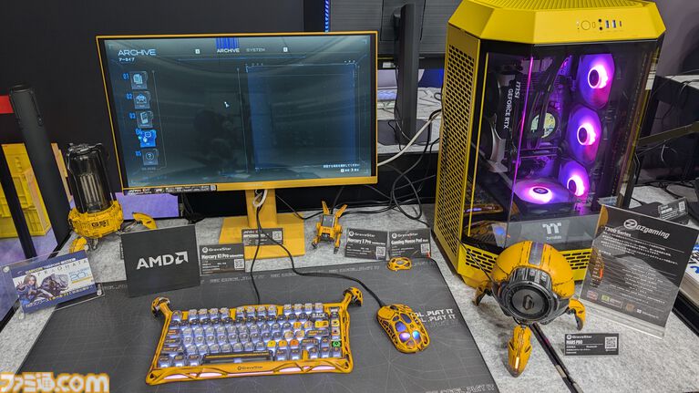 【AMD注目ゲーミングPC】MSI純白ゲーミングノートやOZgamingの黄色いタワー、AMD製品を買うと『鬼武者 Way of the Sword』がもらえる!【TGS2026】
