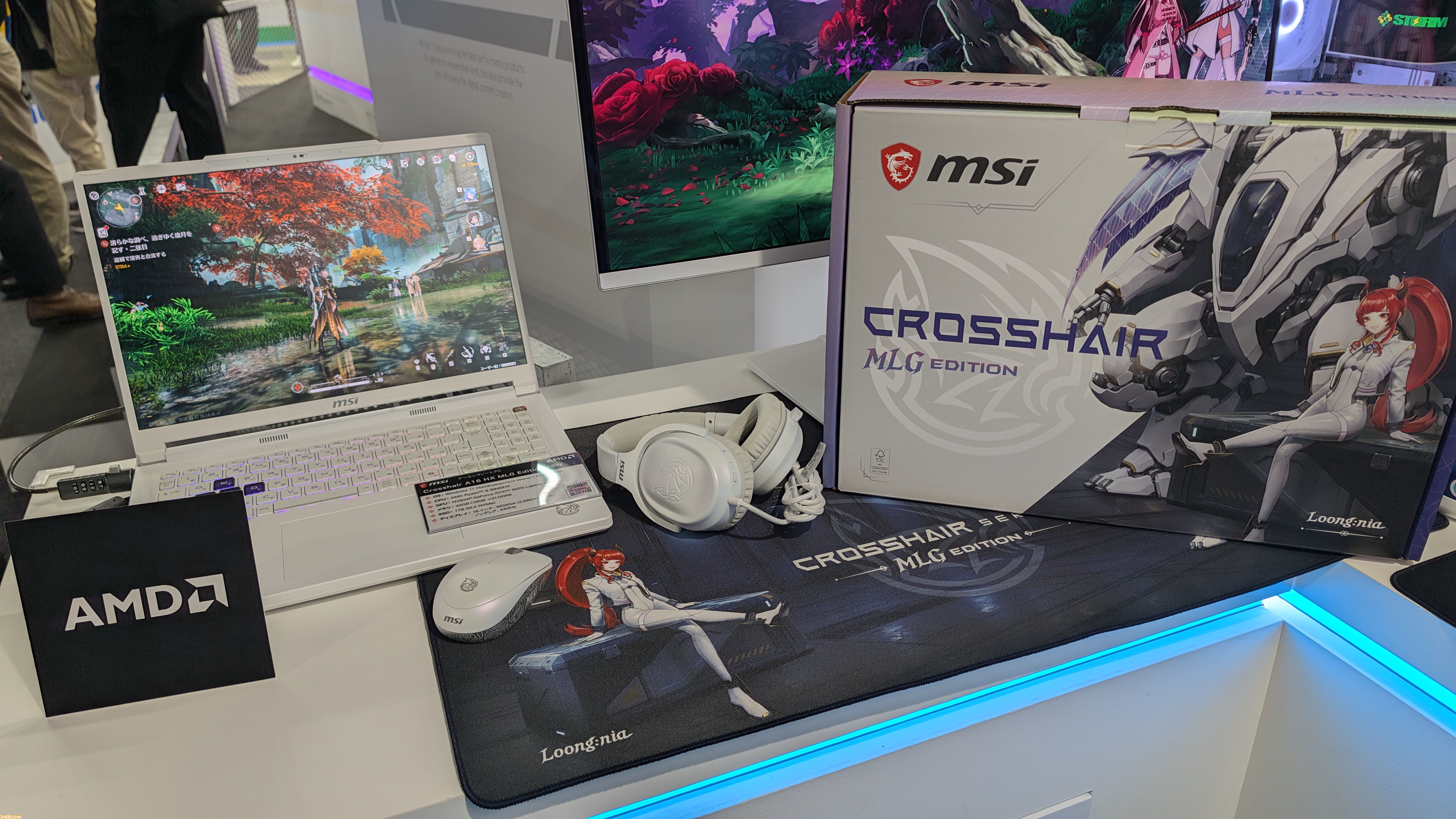 【AMD注目ゲーミングPC】MSI純白ゲーミングノートやOZgamingの黄色いタワー、AMD製品を買うと『鬼武者 Way of the Sword』がもらえる！【TGS2026】