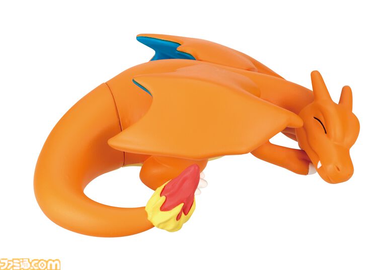 『ポケモン』リラックスするリザードンたちのフィギュアガチャが10月下旬発売。ヒトカゲやピカチュウはリザードンに乗せて飾れる