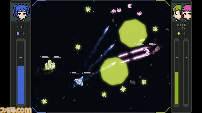 『Solar Arena』ドット絵風デザインが目を引く2Dトップビュー対戦シューティング。Steam体験版が配信開始。機体ごとに異なる武装を駆使して勝利を目指せ