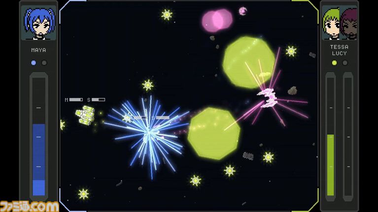 『Solar Arena』ドット絵風デザインが目を引く2Dトップビュー対戦シューティング。Steam体験版が配信開始。機体ごとに異なる武装を駆使して勝利を目指せ