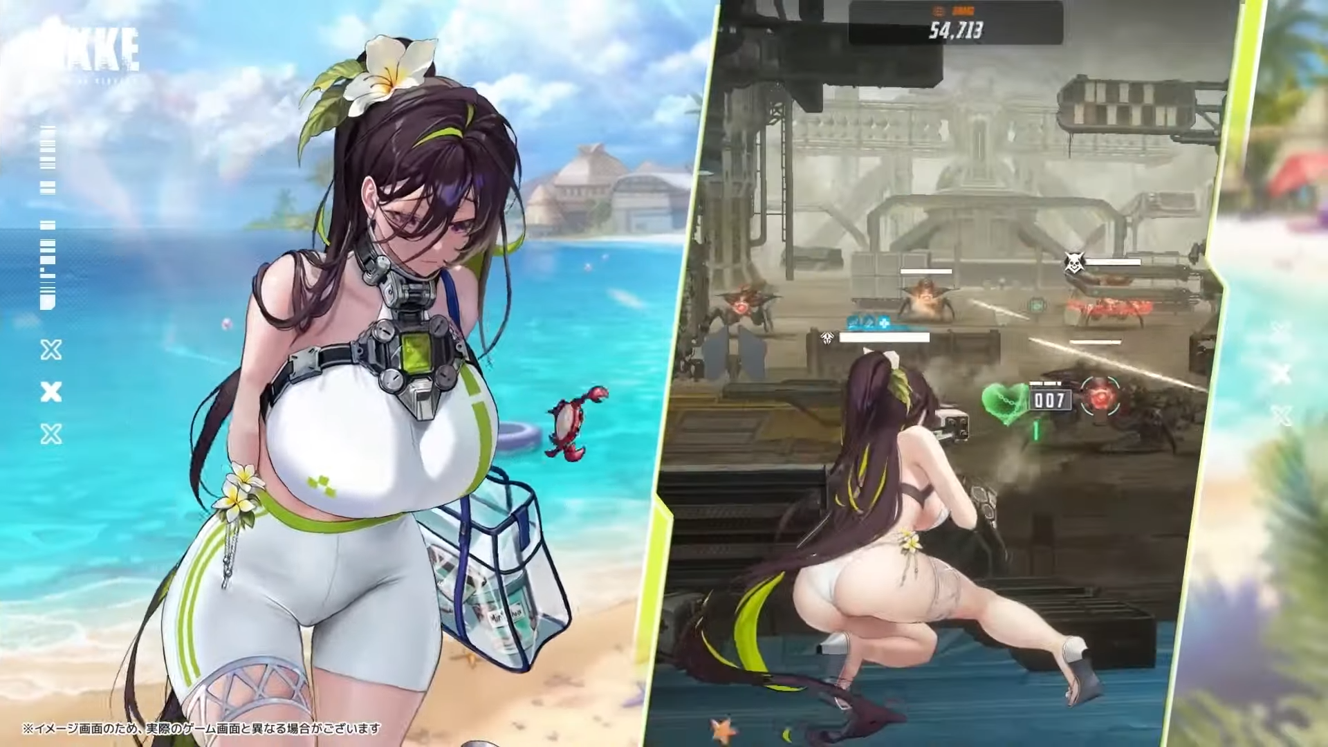 【NIKKE】夏イベント生放送最新情報まとめ。『デイヴ・ザ・ダイバー』コラボミニゲーム、水着ロザンナ、水着サクラ、バイパー、ギルティのコスチューム実装。CDKも【ニケ】