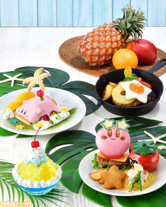 “カービィカフェ Summer 2024”が7月3日より期間限定開催。パイナップルをテーマに夏の新メニューや復刻メニューが登場