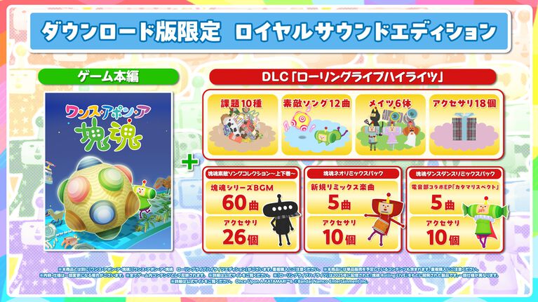 『ワンス・アポン・ア・塊魂』Switch2版が本日(10/8)発売。『Rolling LIVE』の一部内容を収録した有料追加DLC“ローリングライブハイライツ”も配信