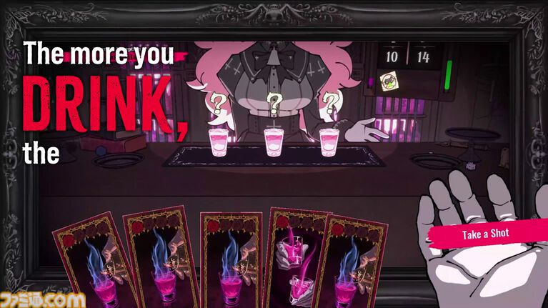 【愛重め】お酒の悪魔との泥酔ロシアンルーレット『PUKEY GODDESS SHOT TRICK』12月8日に発売決定。酔えば酔うほどルールを無視した行動で勝負できる【The Triple-i Initiative 10月】