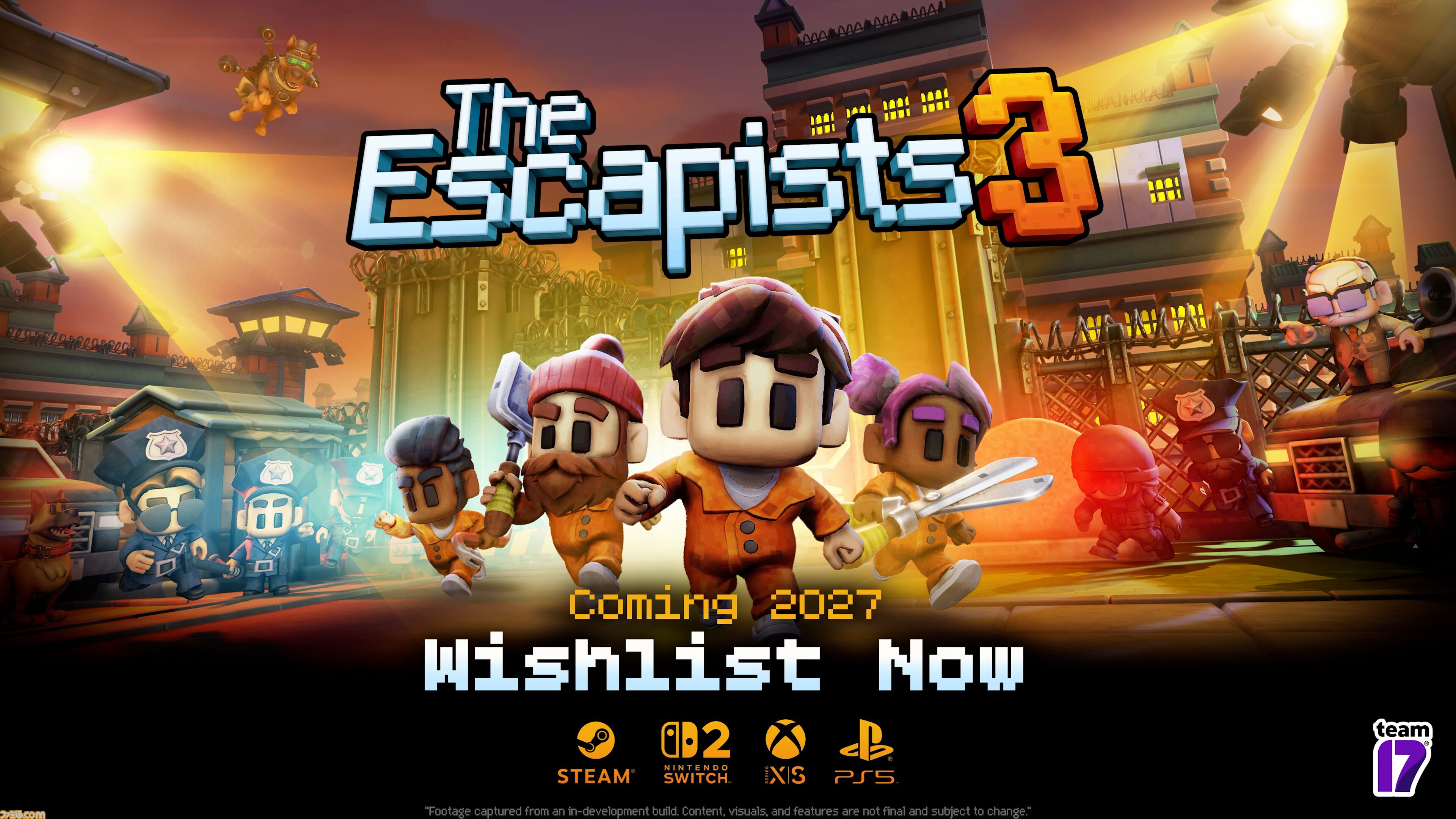 『The Escapists 3』が発表。3Dに進化した脱獄シミュレーターでよりハチャメチャな刑務所生活が楽しめる【The Triple-i Initiative 10月】