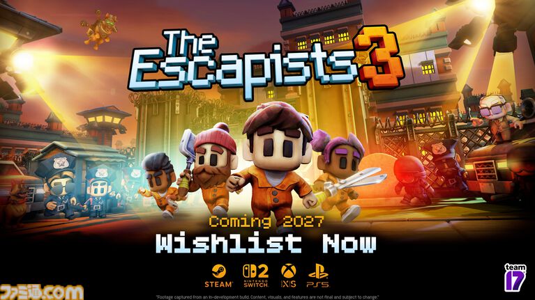 『The Escapists 3』が発表。3Dに進化した脱獄シミュレーターでよりハチャメチャな刑務所生活が楽しめる【The Triple-i Initiative 10月】
