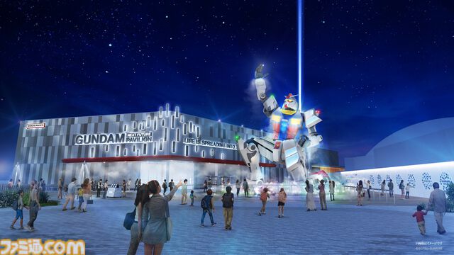 『ガンダム』実物大のガンダムが大阪・関西万博“GUNDAM NEXT FUTURE PAVILION”に登場。片膝を立てて腕を大きく上げるポーズで展示