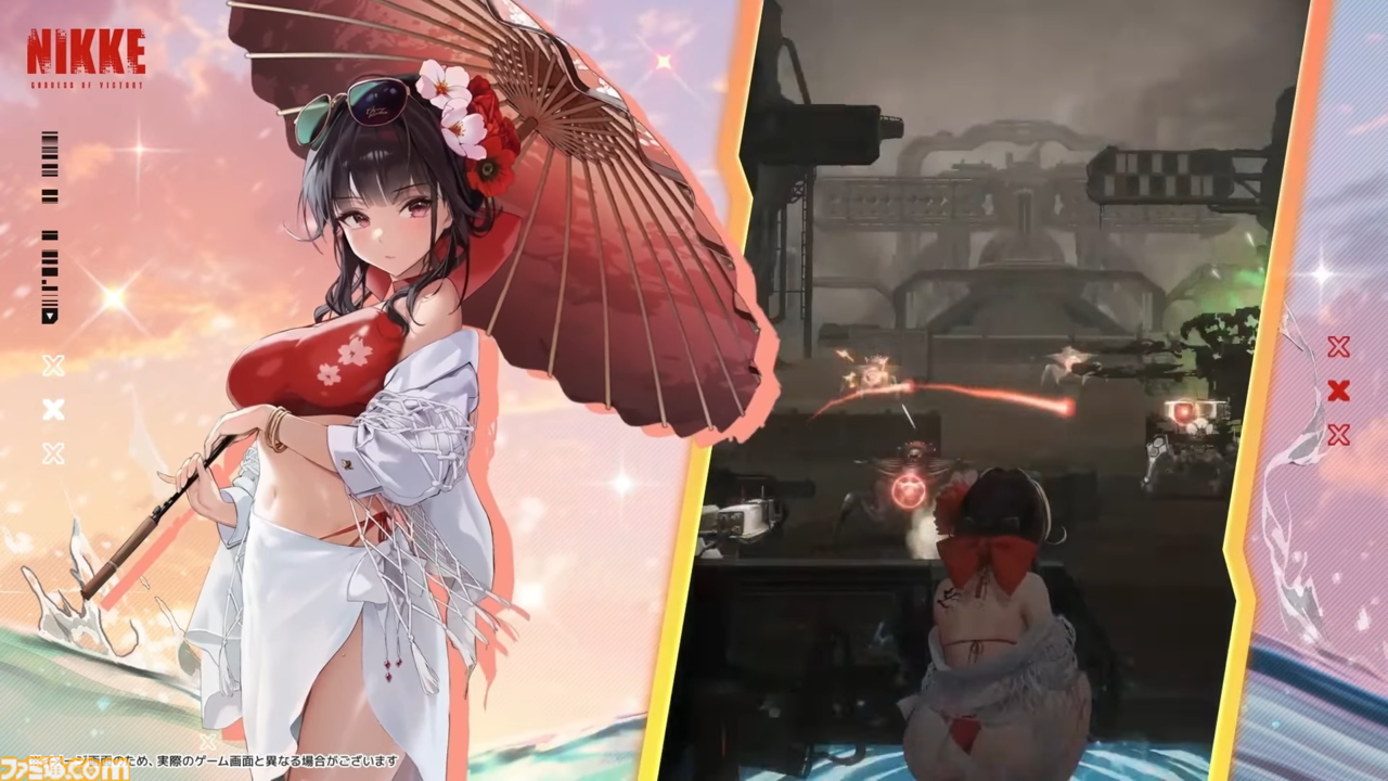 Amazon.co.jp: GGcosplay ニケ 勝利の女神：NIKKE 水着 サクラ