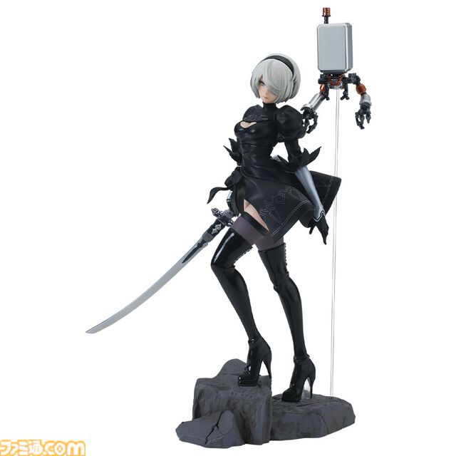 『ニーア オートマタ Ver1.1a』ゴーグル装着と素顔の2種の表情が楽しめる2Bのアートスケールフィギュアが登場。一番くじが本日（6/29）発売