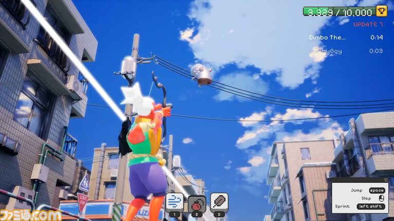『Tanuki Tag』さまざまな形に化けられるタヌキになって遊ぶかくれんぼゲーム。周囲の色を体にコピーできる機能で簡単にカモフラージュ