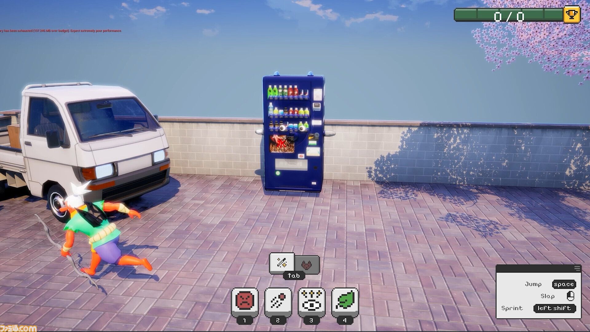 『Tanuki Tag』さまざまな形に化けられるタヌキになって遊ぶかくれんぼゲーム。周囲の色を体にコピーできる機能で簡単にカモフラージュ