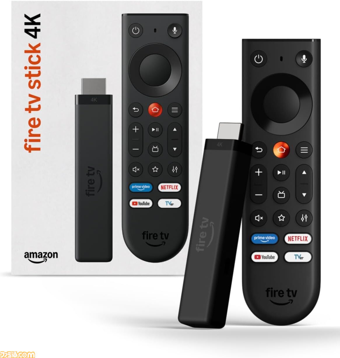新型Amazon Fire TV Stick 4Kが半額の5980円に。対応モニターのHDMIポートに挿すだけで4Kの高画質映像が楽しめる。旧モデルからリモコンもリニューアル【Amazonプライム感謝祭】