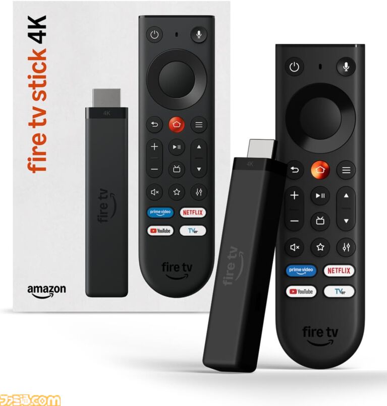 新型Amazon Fire TV Stick 4Kが半額の5980円に。対応モニターのHDMIポートに挿すだけで4Kの高画質映像が楽しめる。旧モデルからリモコンもリニューアル【Amazonプライム感謝祭】