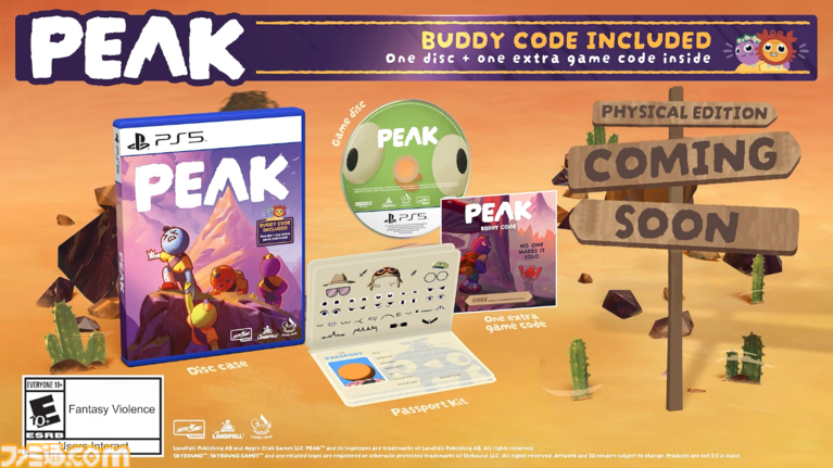 『PEAK』PS5、XBOX、Switch2版が10月22日発売。最大4人で助け合う協力登山ゲーム。全アップデート収録＆PC版とのクロスプレイにも対応