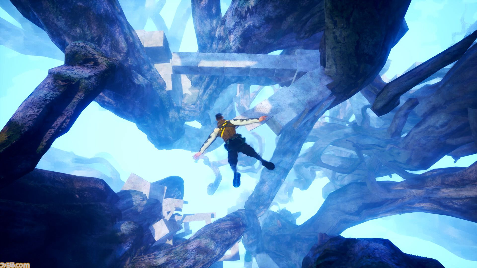 『崩落の国』崩れゆく世界を“降りていく”高難易度アクションが楽しめる体験版が配信。サイゲームスの新ブランドが贈る全てを失った男と“忌み子”が地上を目指す物語