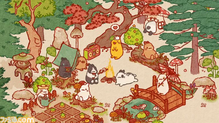 『うさぎしま』個性豊かなうさぎたちとのんびり島づくり。スマホで300万DLを突破した人気アプリがスクショ機能や放置モードなど新要素を追加してSteamで10/29リリース
