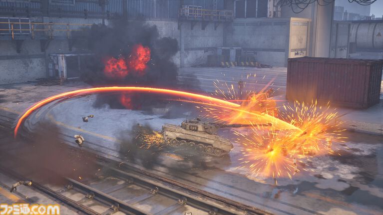 『SLAM TANK』砲身ブン回しスタイリッシュ戦車アクションの体験版が配信開始。AIの機械軍団を蹴散らして損害総額(スコア)を稼ぐ