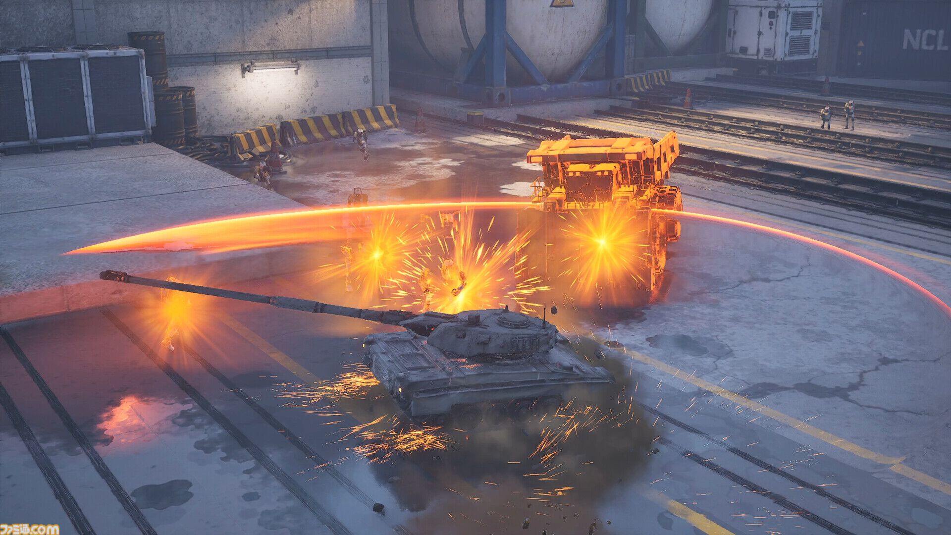 『SLAM TANK』砲身ブン回しスタイリッシュ戦車アクションの体験版が配信開始。AIの機械軍団を蹴散らして損害総額（スコア）を稼ぐ