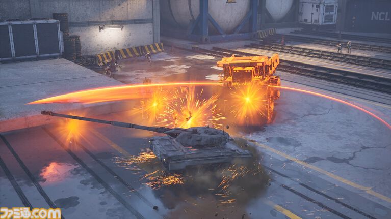 『SLAM TANK』砲身ブン回しスタイリッシュ戦車アクションの体験版が配信開始。AIの機械軍団を蹴散らして損害総額(スコア)を稼ぐ