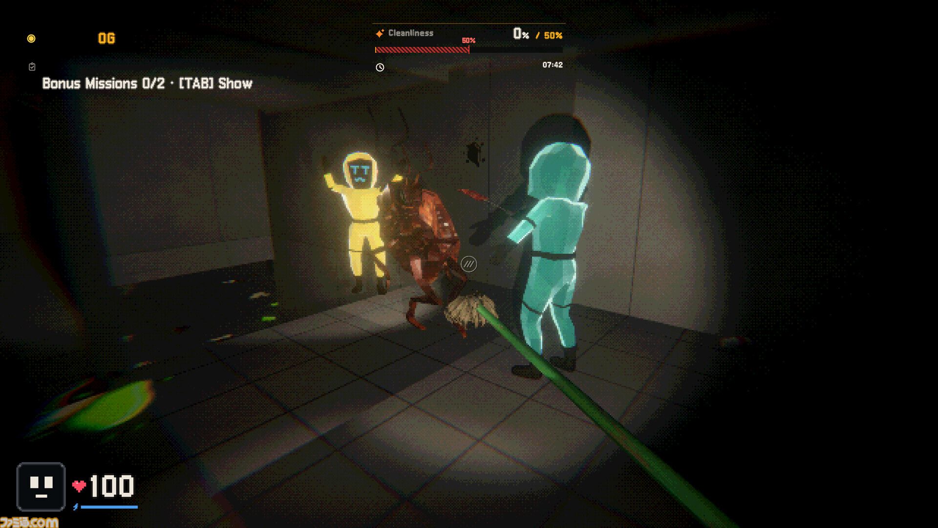 『NO CLEAN, NO EXIT』人食い虫が生息する廃屋を掃除する協力ホラーの体験版が配信。最大4人で掃除と虫の駆除を分担してノルマを達成せよ