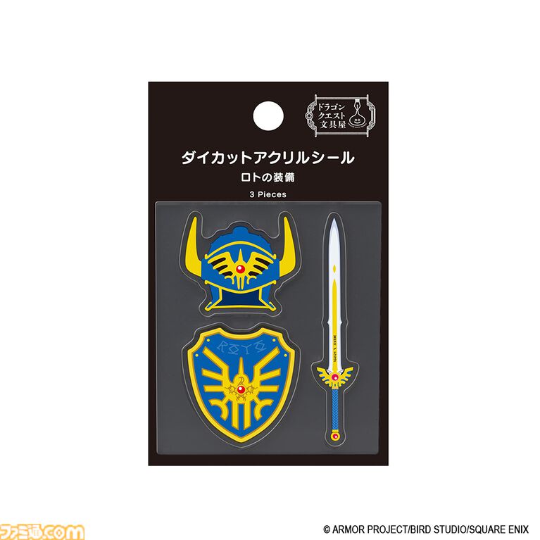 『ドラクエ』スライムやりゅうおうが立体的なアクリルシールに。A5リングノートやメッセージウィンドウステッカーなど新作文具が予約受付中